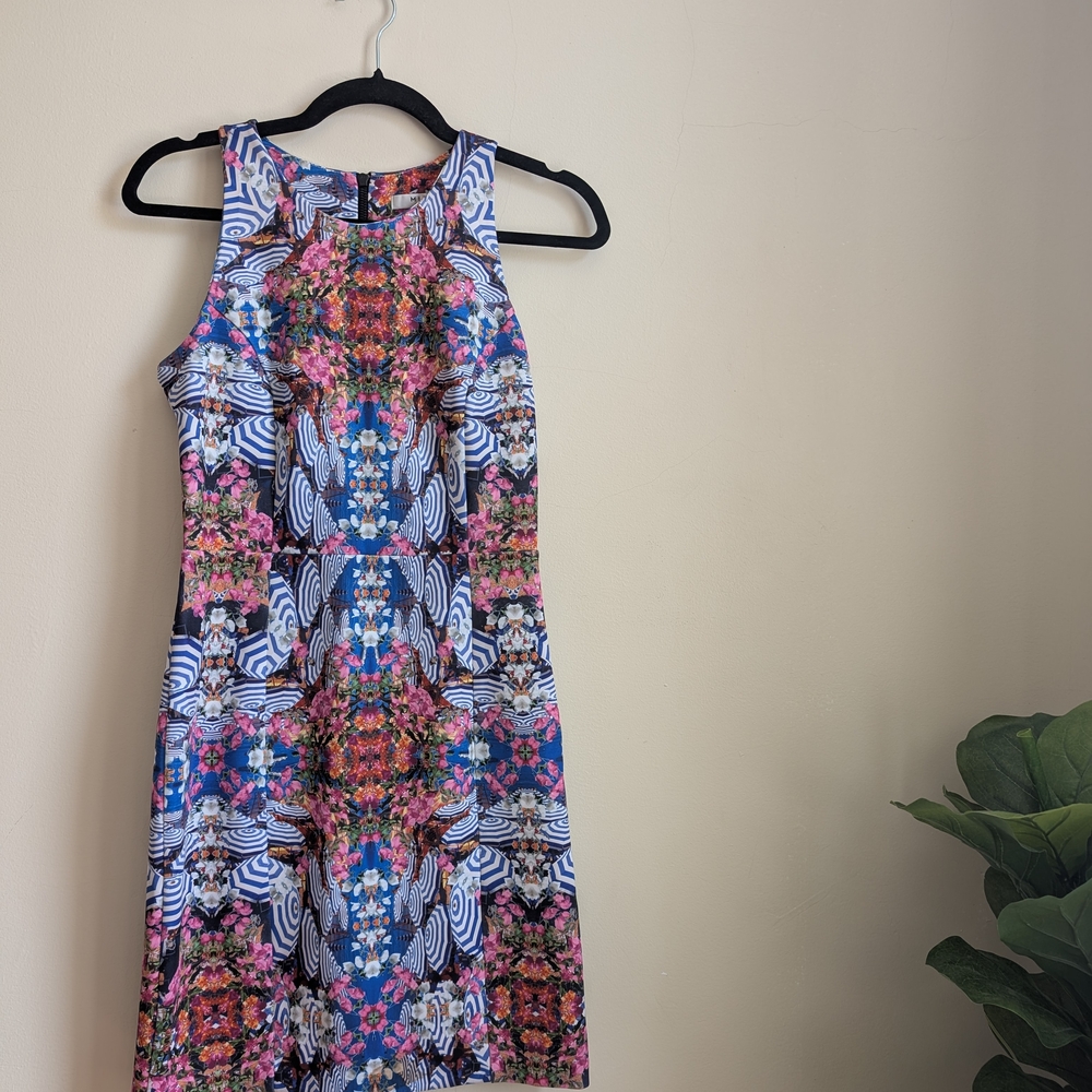 Floral Multicolor Sleeveless Dress